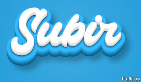 Subir Text Effect
