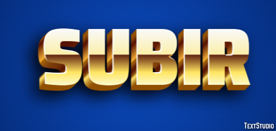 Subir Text Effect