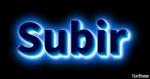 Subir Text Effect
