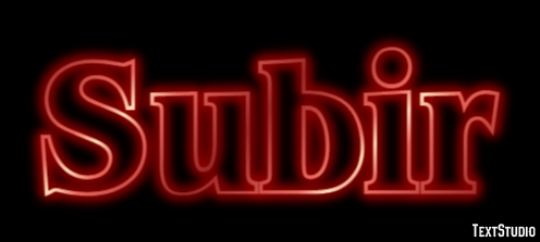 Subir Text Effect