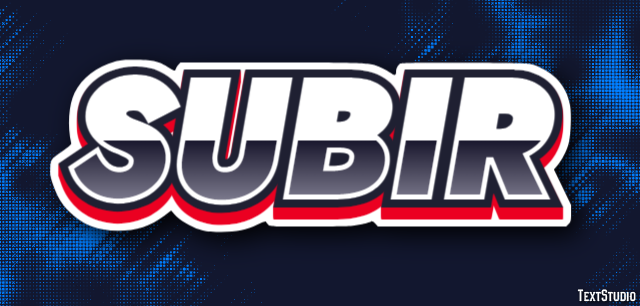 Subir Text Effect