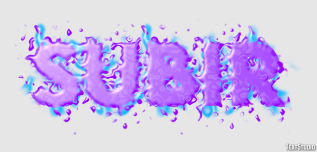 Subir Text effect