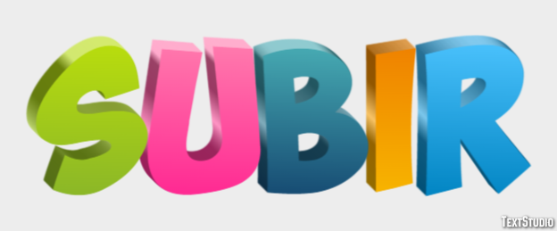 Subir Text Effect