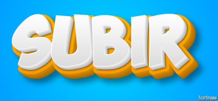 Subir Text effect