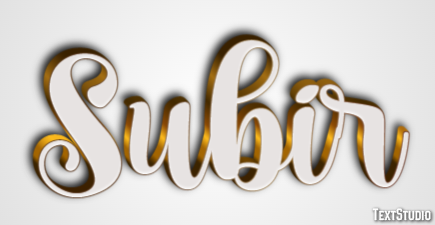 Subir Text Effect