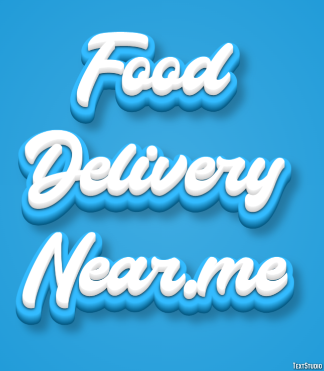 Food Delivery Near.me Effetto testo
