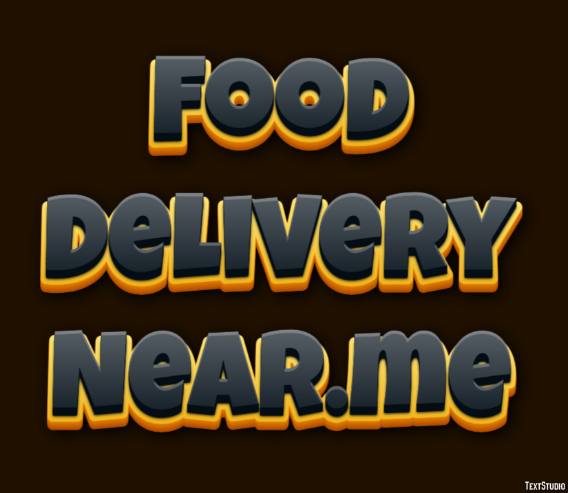 Food Delivery Near.me Effetto testo
