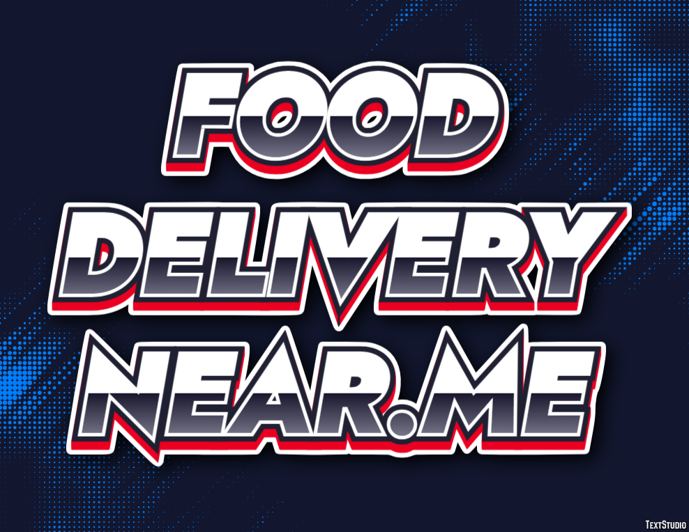 Food Delivery Near.me Effetto testo