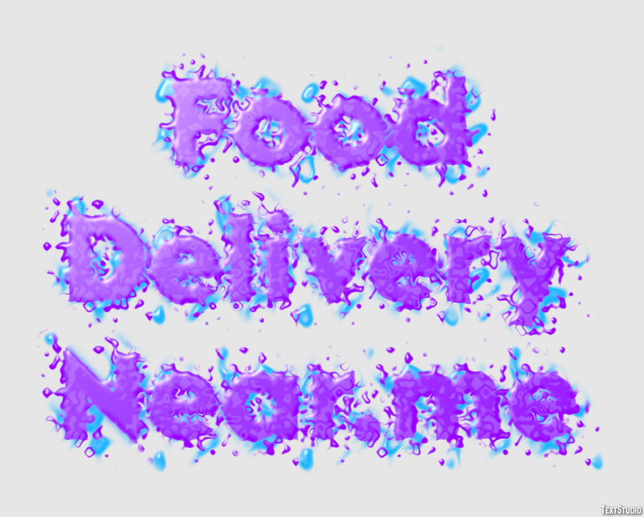 Food Delivery Near.me Effetto testo