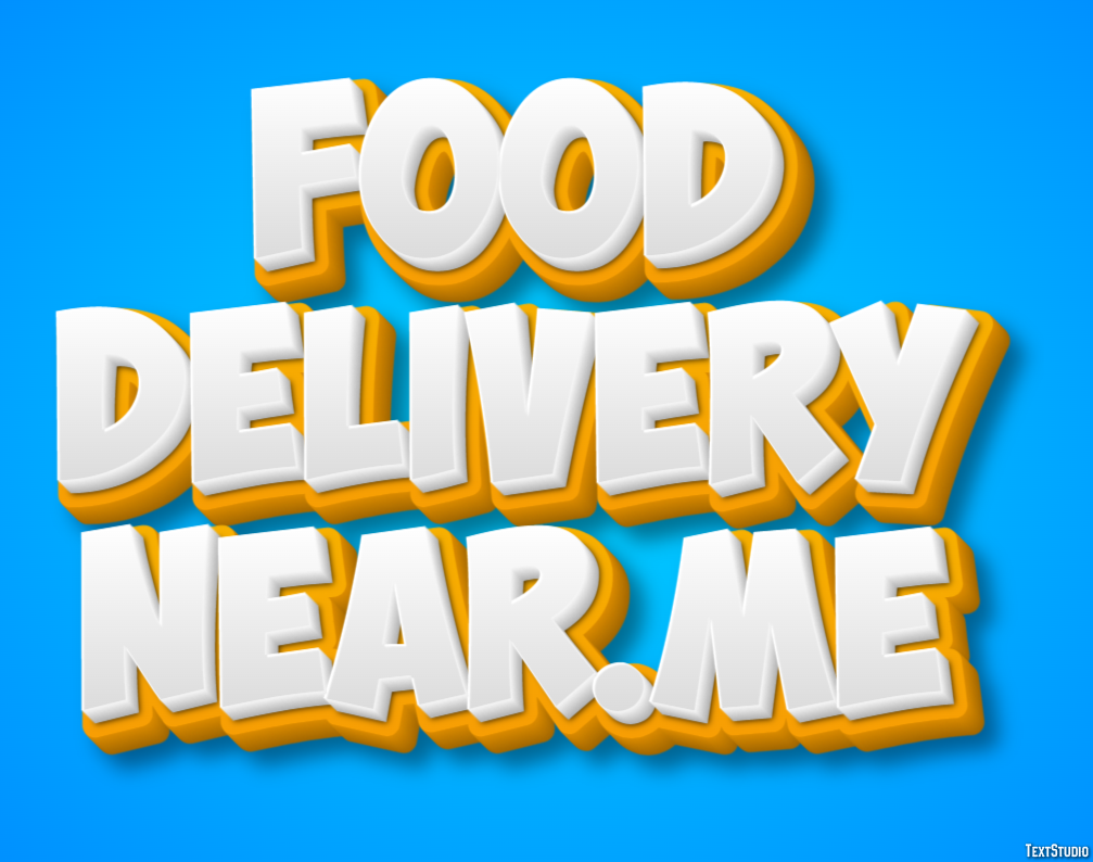 Food Delivery Near.me Effetto testo