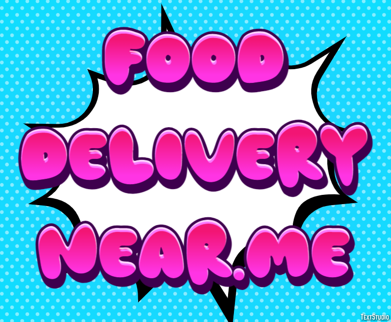 Food Delivery Near.me Effetto testo