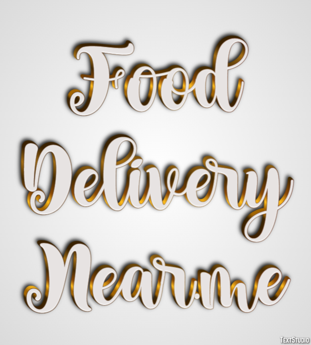 Food Delivery Near.me Effetto testo