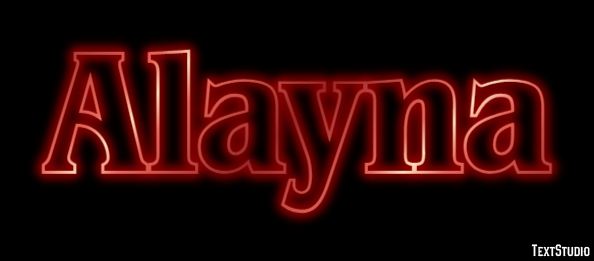 Alayna Efeito de texto
