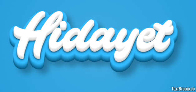 Hidayet Texteffekt