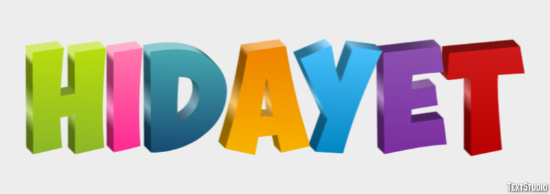 Hidayet Texteffekt