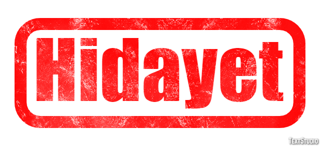 Hidayet Texteffekt