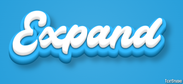 Expand Text Effect
