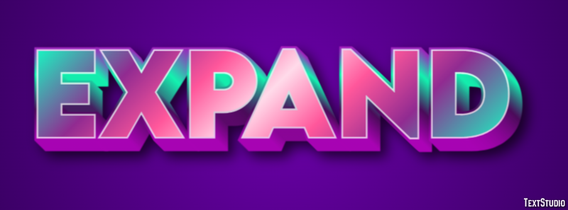 Expand Text Effect