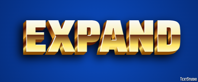 Expand Text Effect