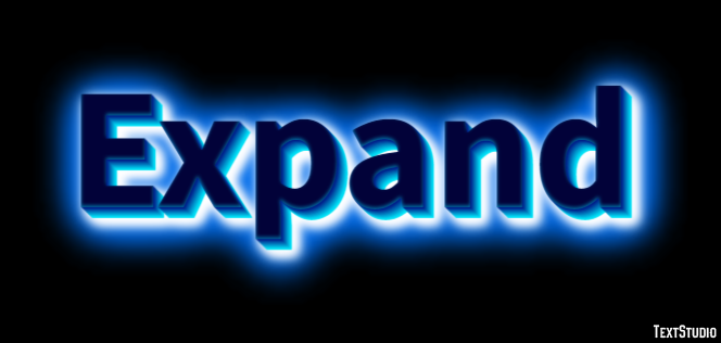 Expand Text Effect