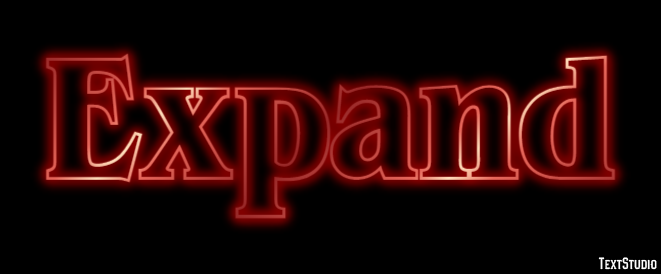 Expand Text Effect