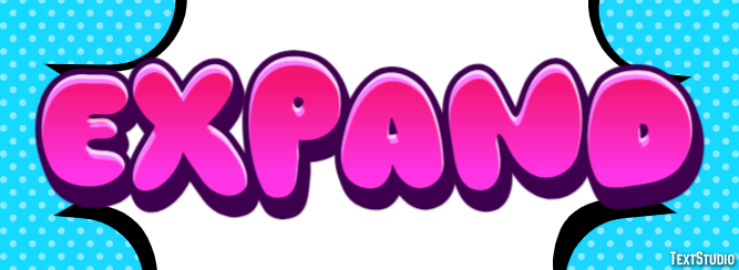 Expand Effetto testo