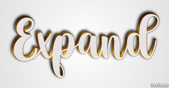 Expand Text Effect