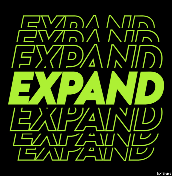 Expand Effetto testo