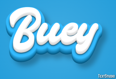 Buey Efecto de Texto