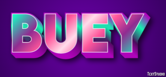 Buey Efecto de Texto
