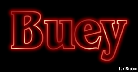 Buey Efecto de Texto