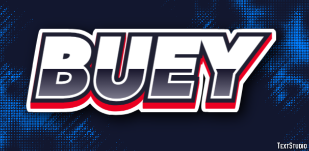 Buey Efeito de texto