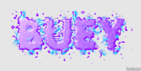 Buey Efeito de texto