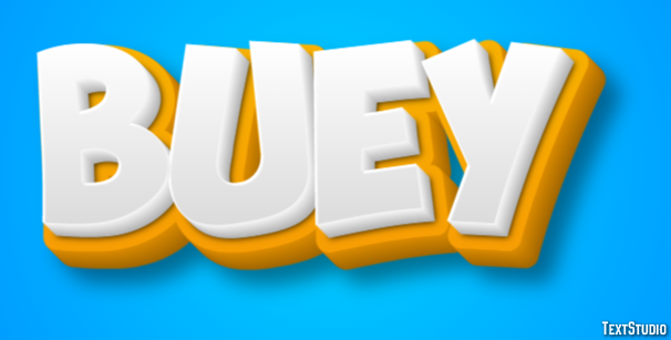 Buey Efecto de Texto