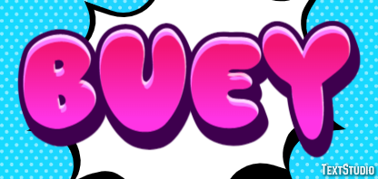 Buey Efeito de texto
