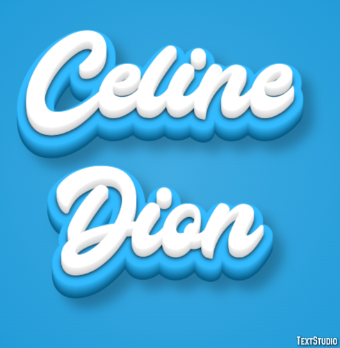 Celine Dion Efeito do texto