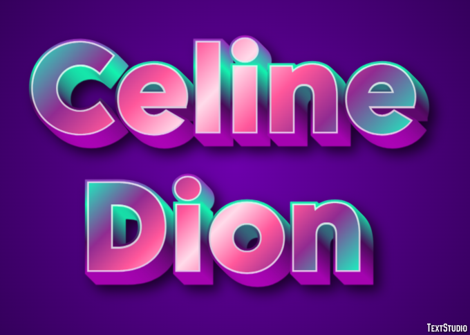 Celine Dion Efeito do texto