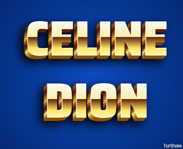 Celine Dion テキスト効果