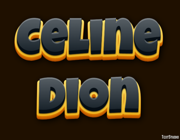 Celine Dion テキスト効果