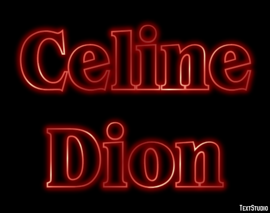 Celine Dion Efeito do texto