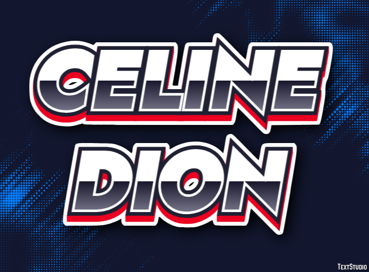 Celine Dion Text Effect