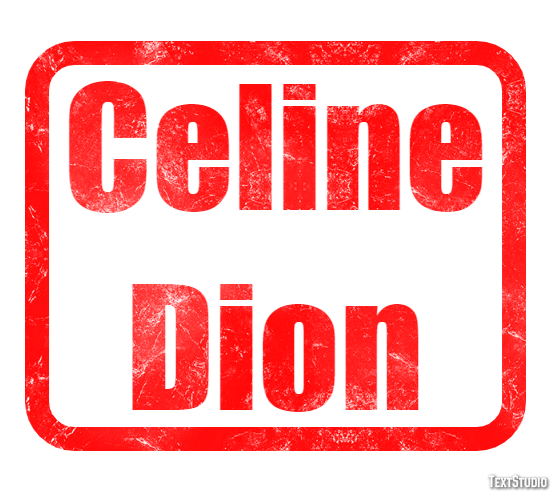 Celine Dion Text Effect