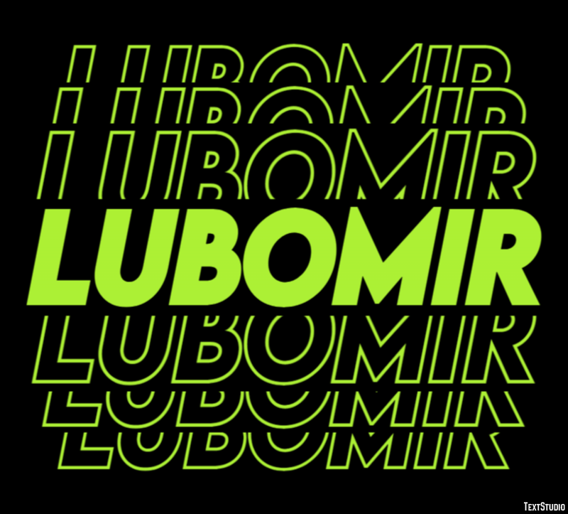 Lubomir Efekt tekstowy