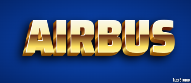 Airbus Text effect