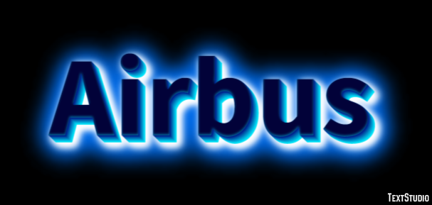 Airbus Text effect
