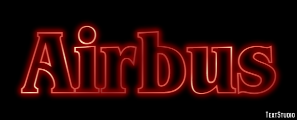 Airbus Text effect