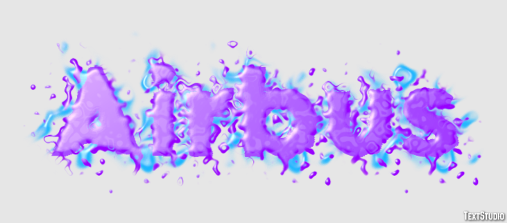Airbus Text effect
