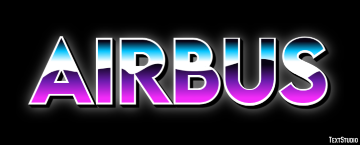 Airbus Text effect