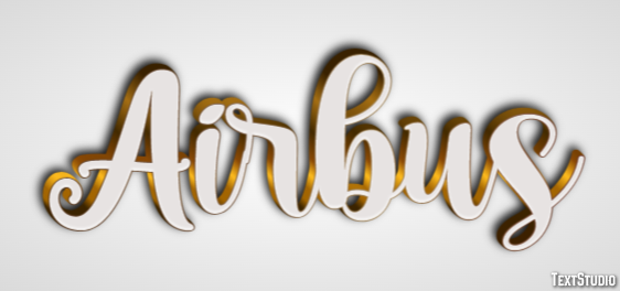 Airbus Text effect