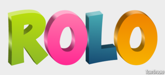 Rolo Efecto de Texto